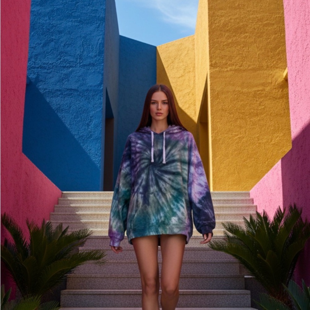 Unplug Women’s Tie-Dye Sweater Size M Used